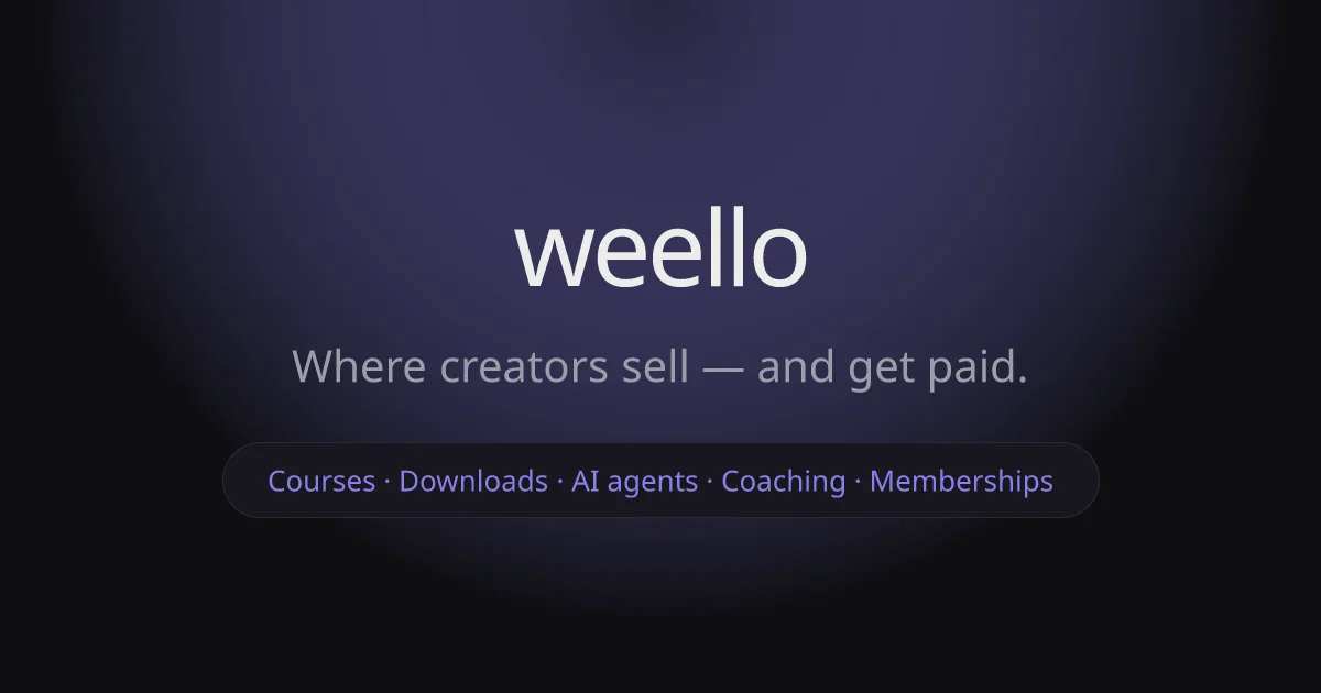 Weello header image