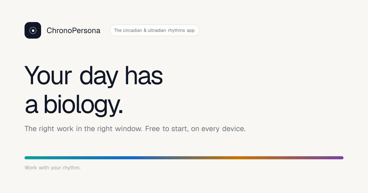 Chronopersona header image