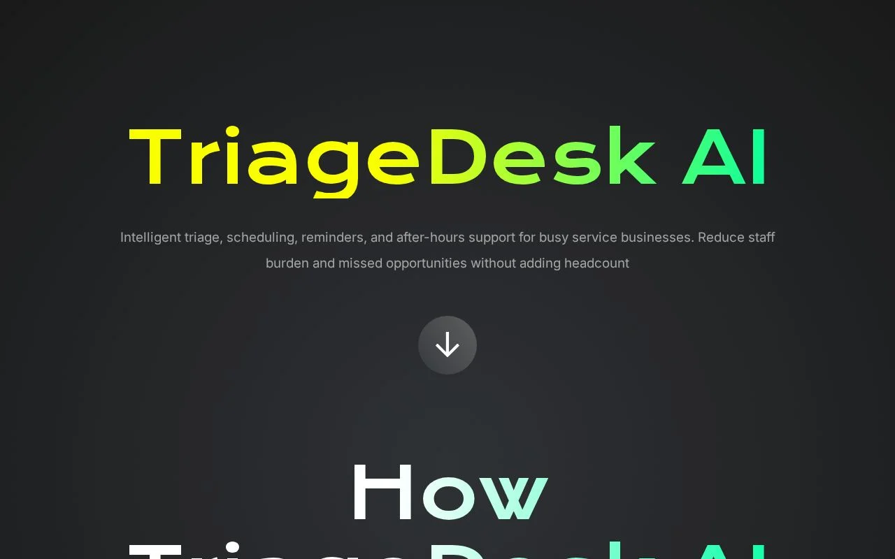 Triagedesk header image