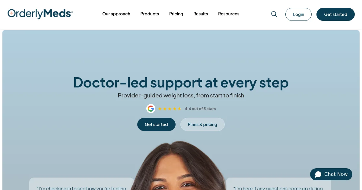 OrderlyMeds pricing page