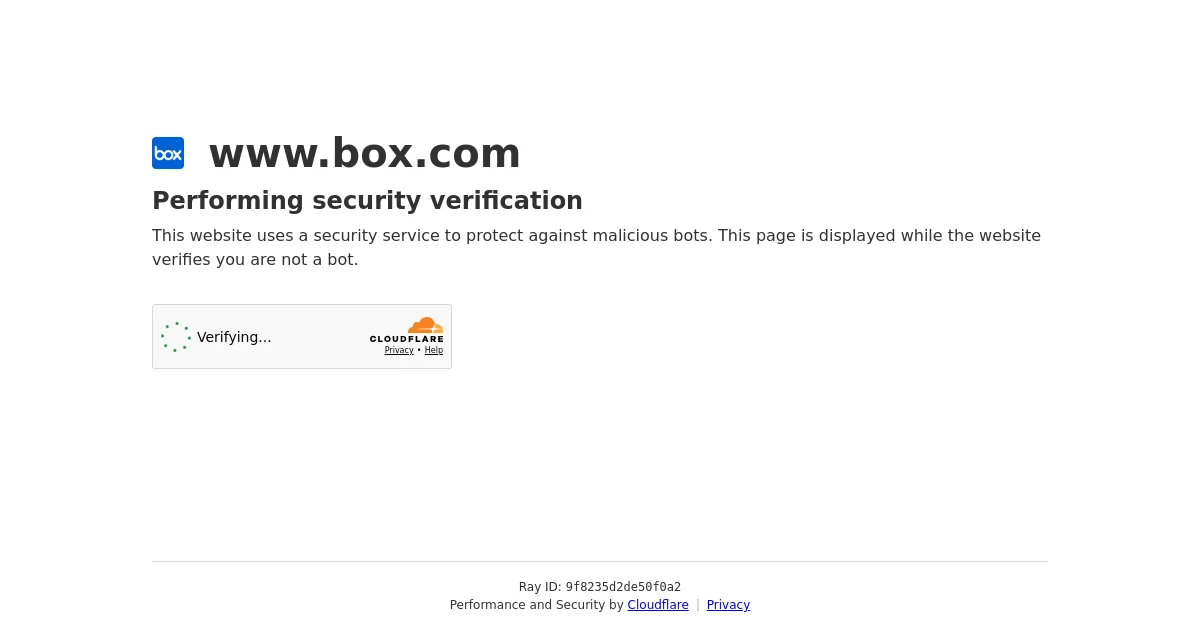 Box pricing page