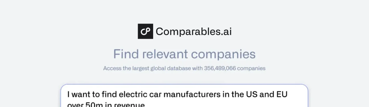 Comparables.ai header image