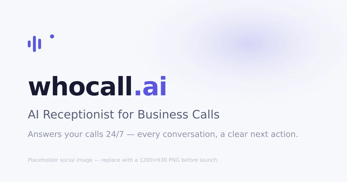 Whocall header image