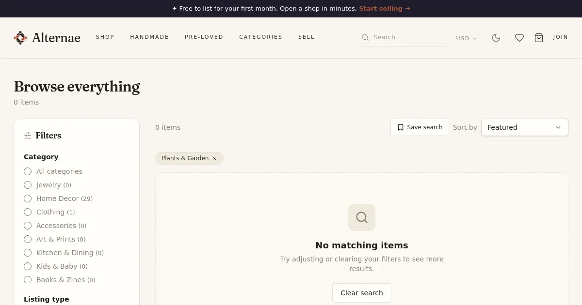 Alternae pricing page