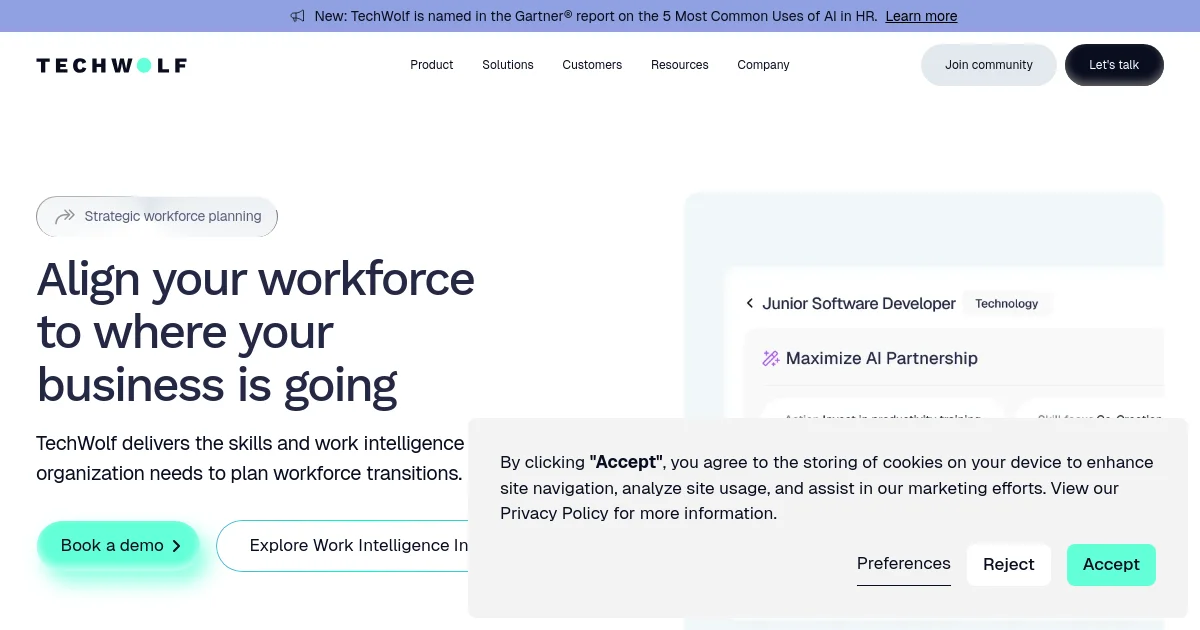 TechWolf pricing page