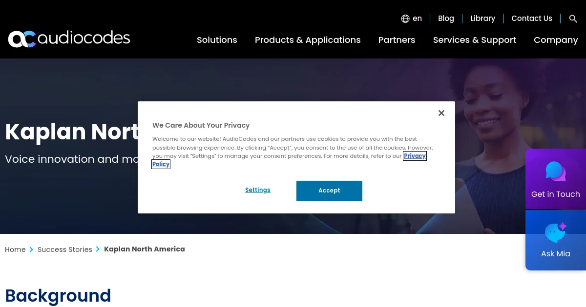 AudioCodes pricing page