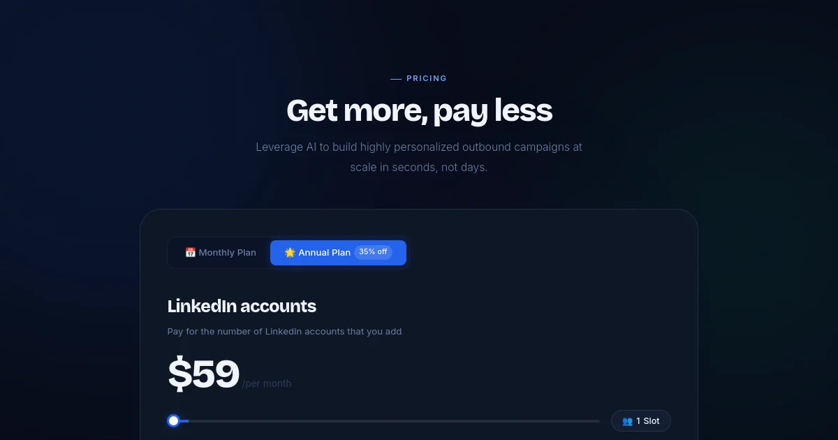 Alipro pricing page