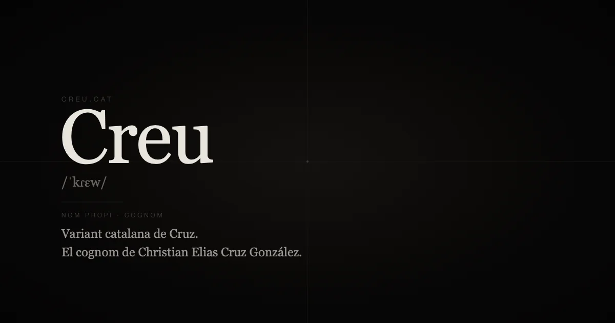 Creu header image
