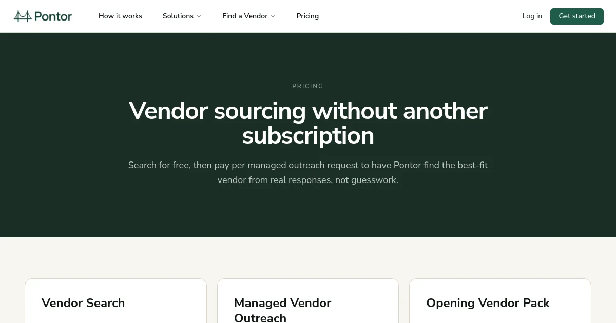 Pontor pricing page