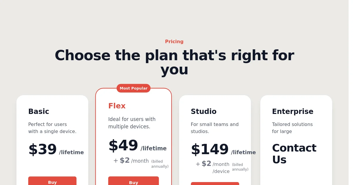 Betterdication pricing page