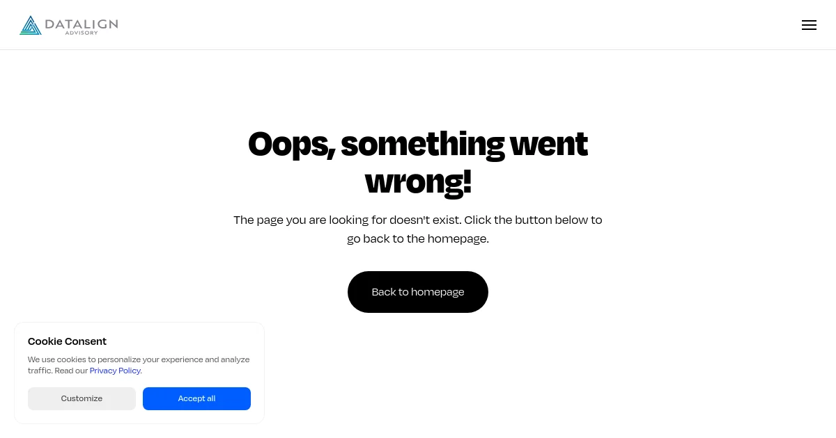 Datalign Advisory, . pricing page