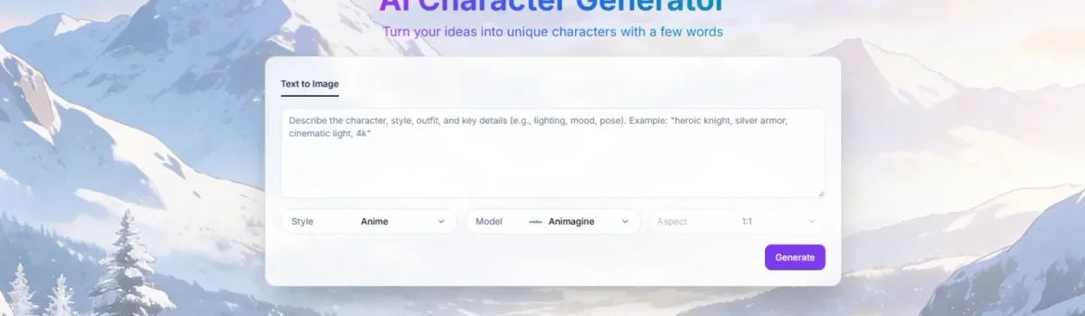 CharactGen header image
