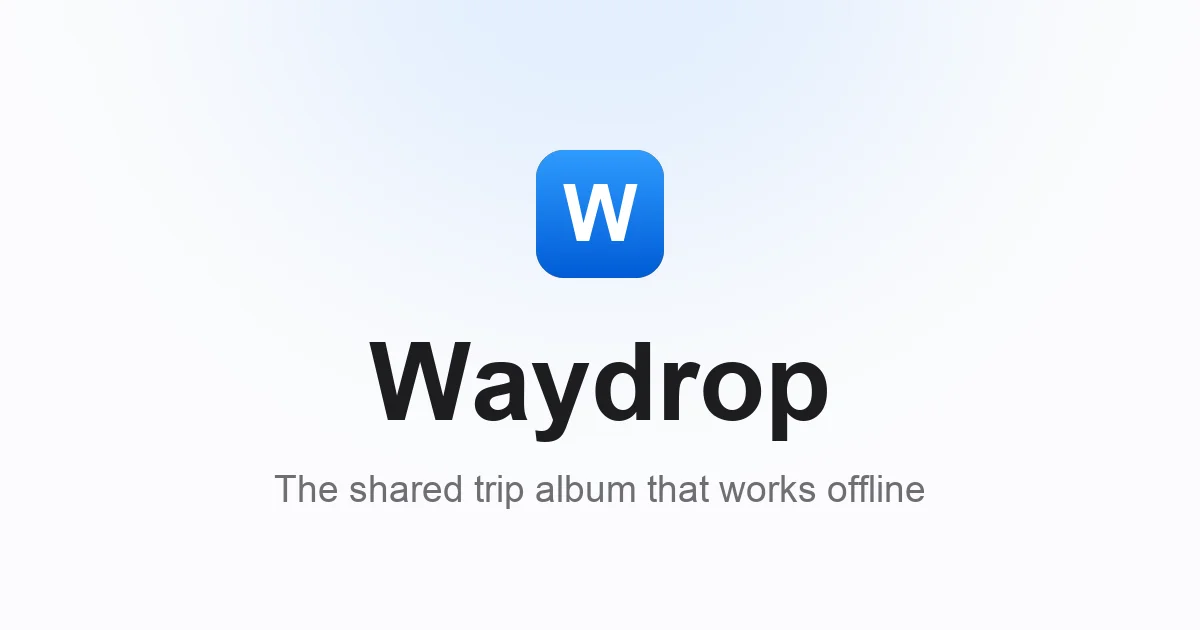 Waydrop header image