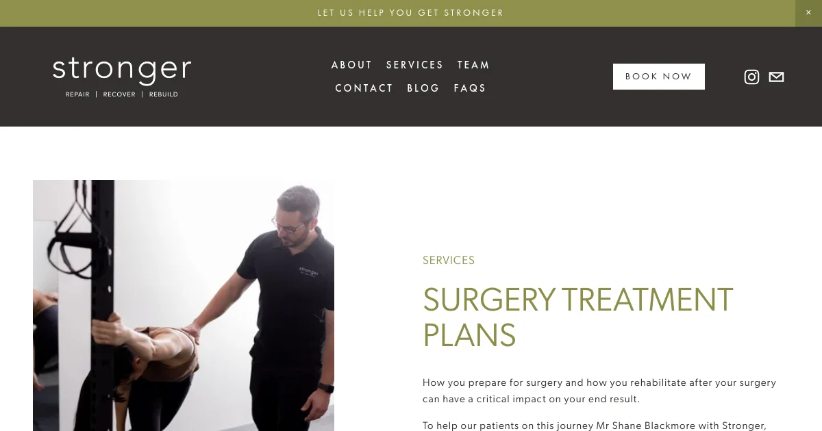 Stronger Healthcare Melbourne pricing page