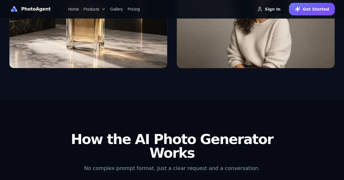 PhotoAgent pricing page
