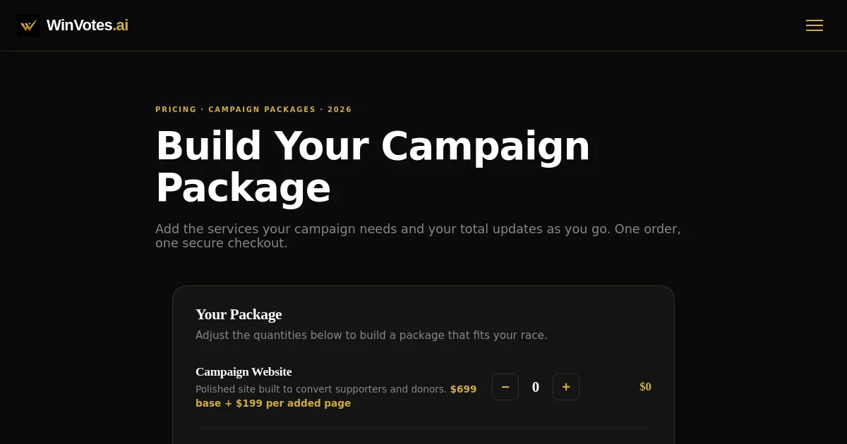 Winvotes pricing page