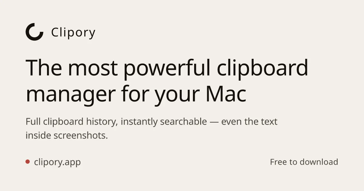 Clipory header image