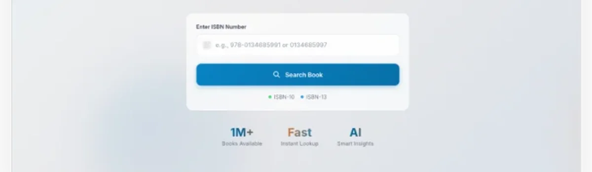 ISBNLookup header image