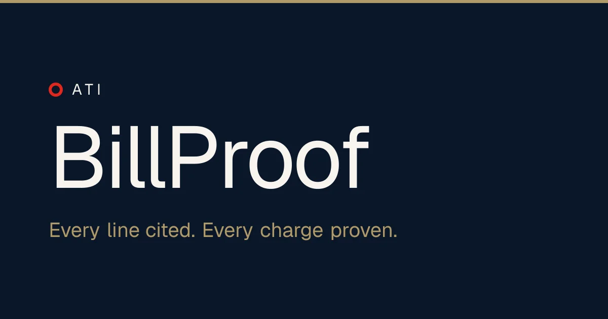 Billproof header image