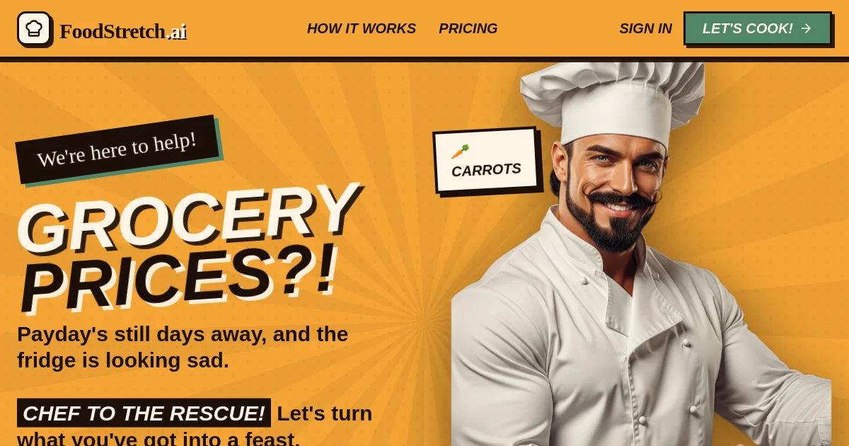 Foodstretch pricing page