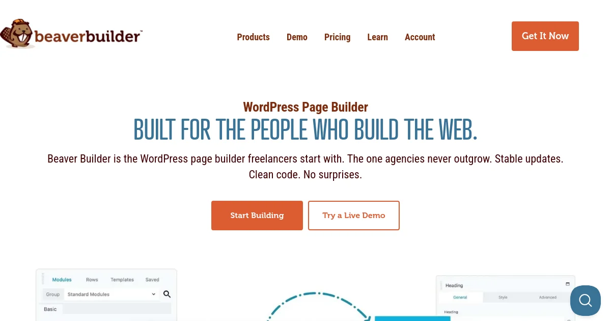 Beaver Builder pricing page