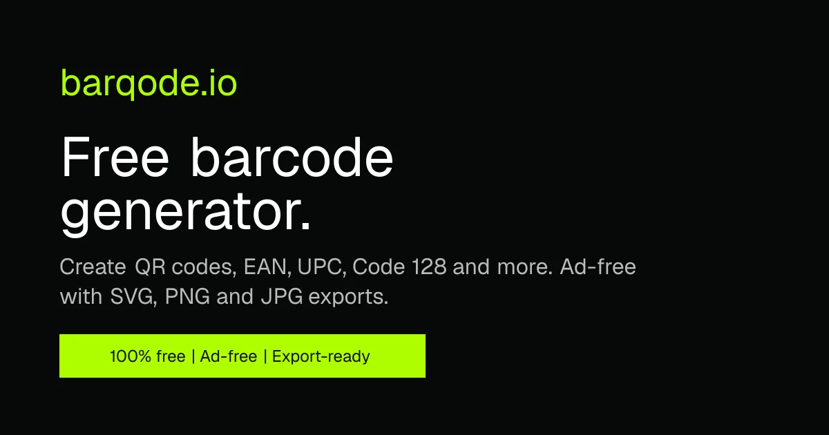Barqode header image