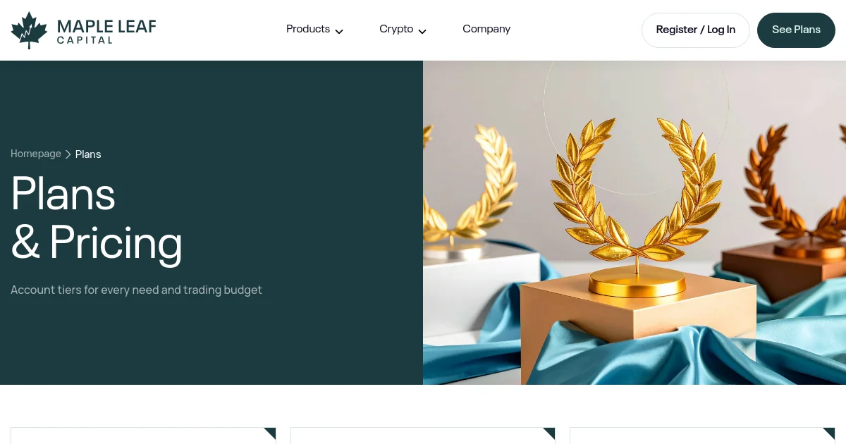 Maple Lc pricing page