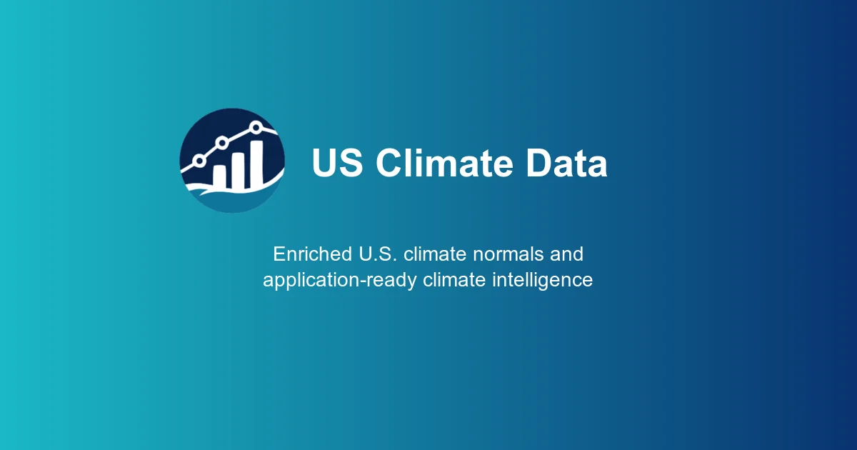 U.S. Climate Data header image