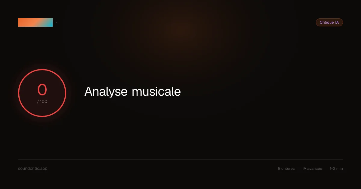 SoundCritic header image