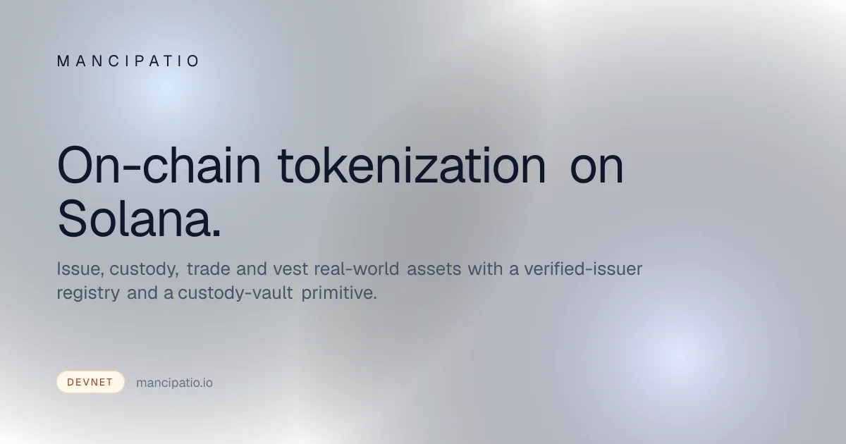 Mancipatio header image