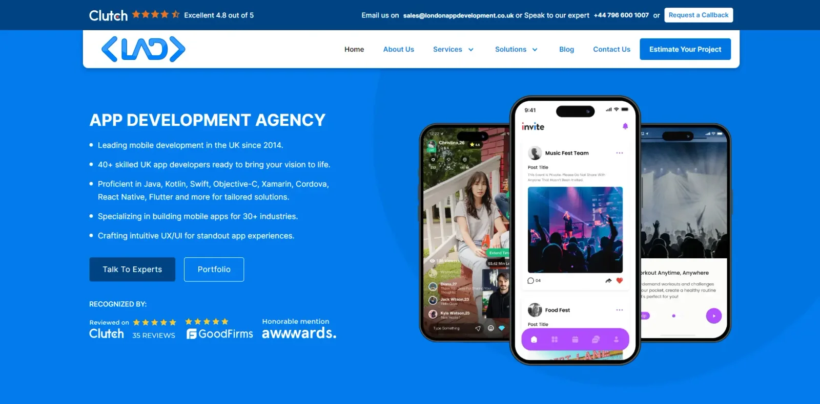 London App Development header image