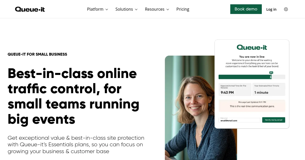 Queue-it pricing page