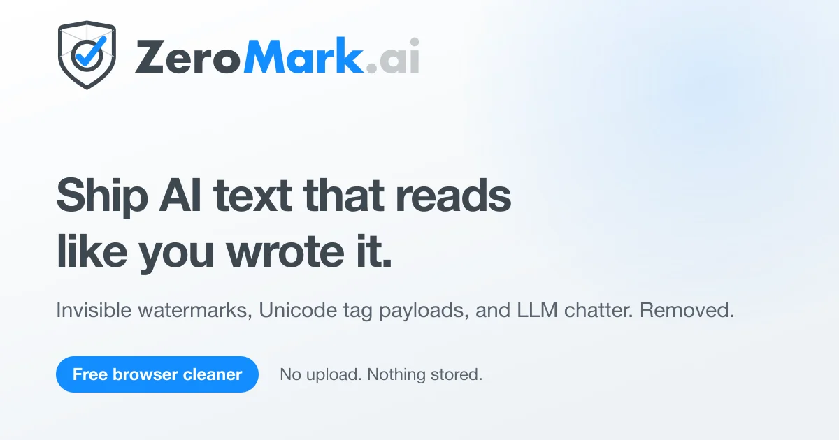 Zeromark header image