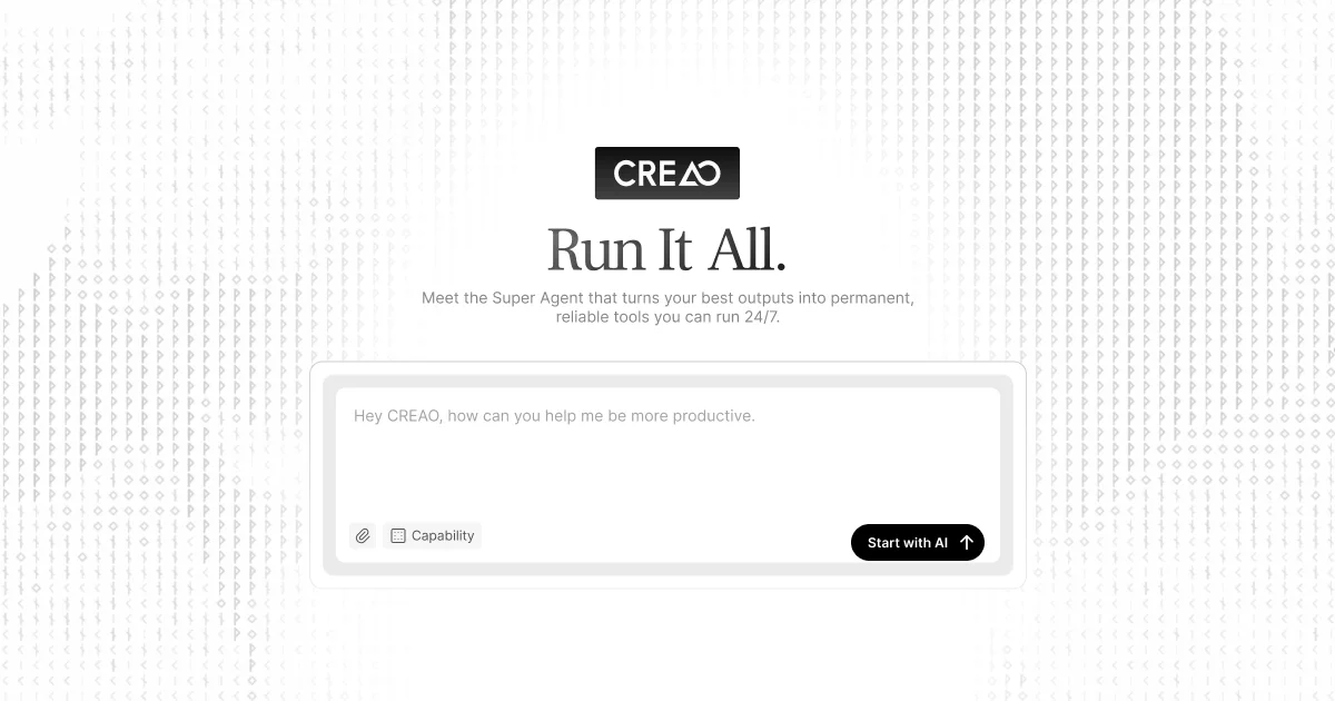 Creao AI header image