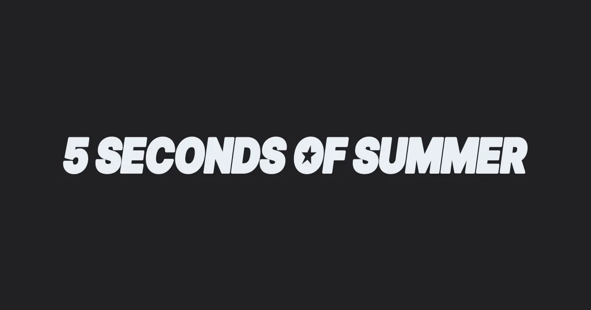 5 Seconds of Summer header image