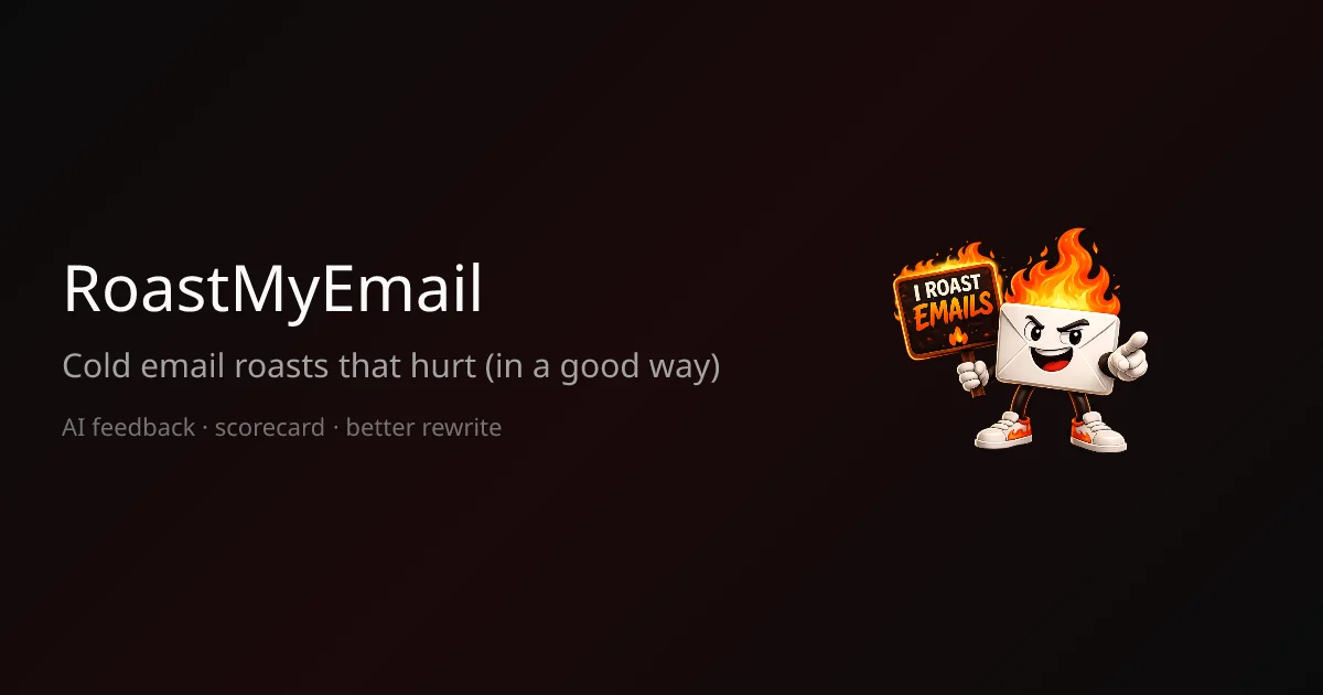 Roastmyemail.fun header image