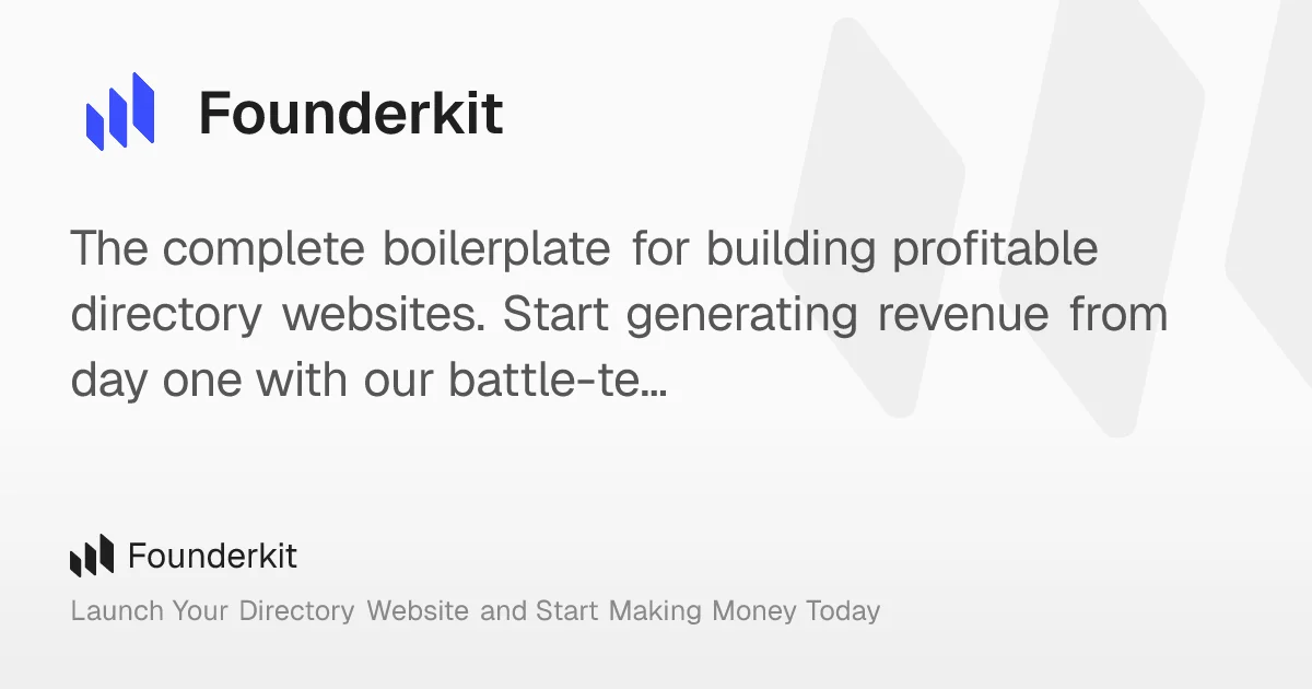 FounderKit header image