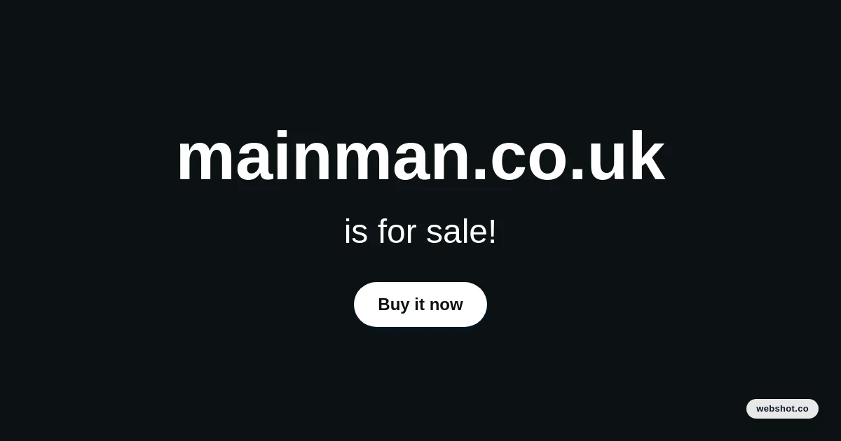 Mainman header image