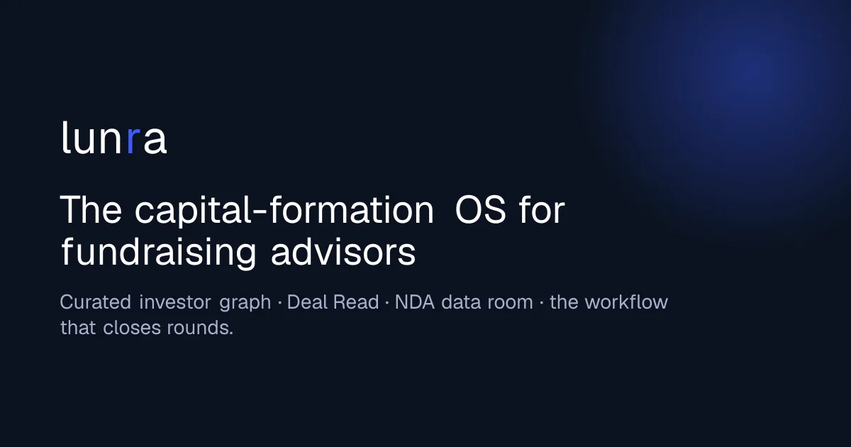 Lunra header image