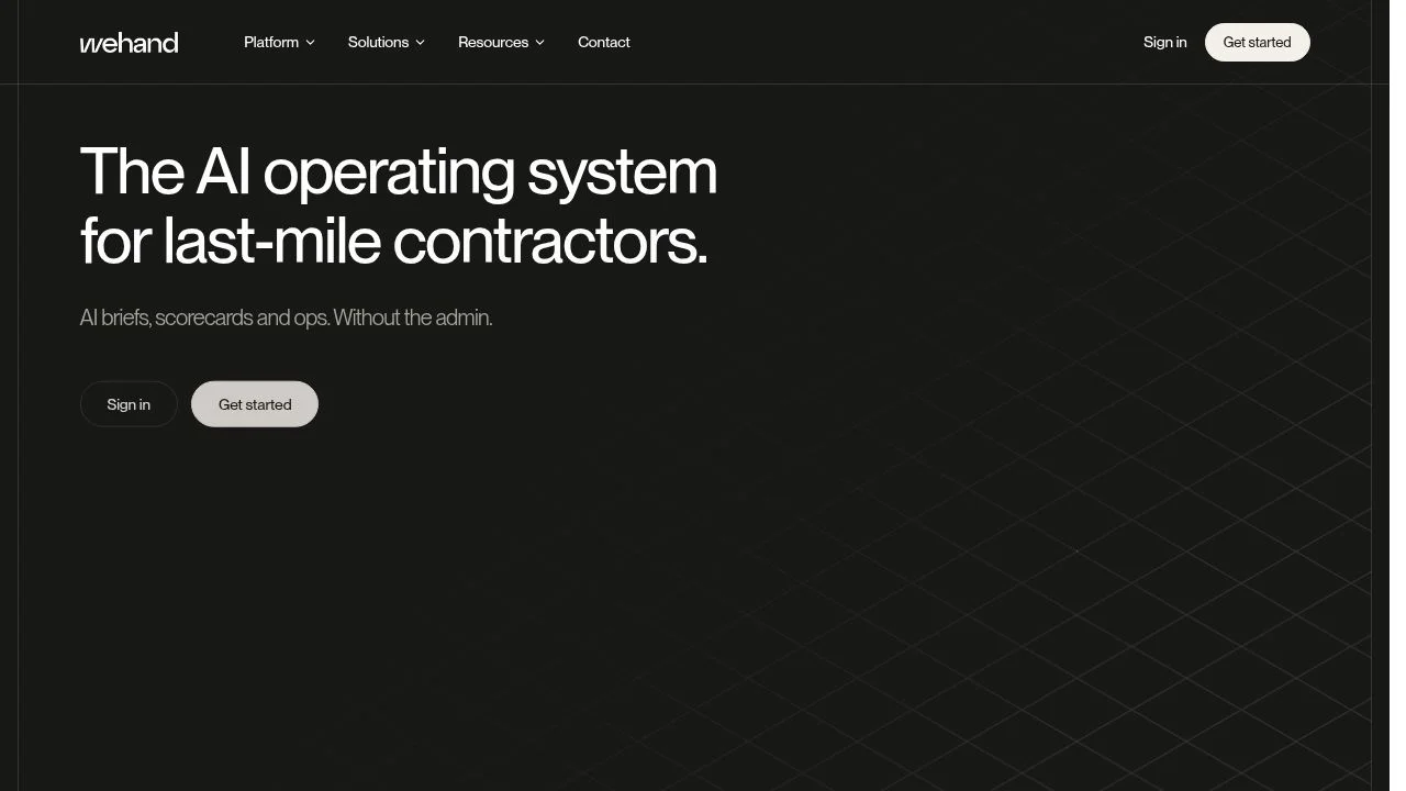 Wehand header image