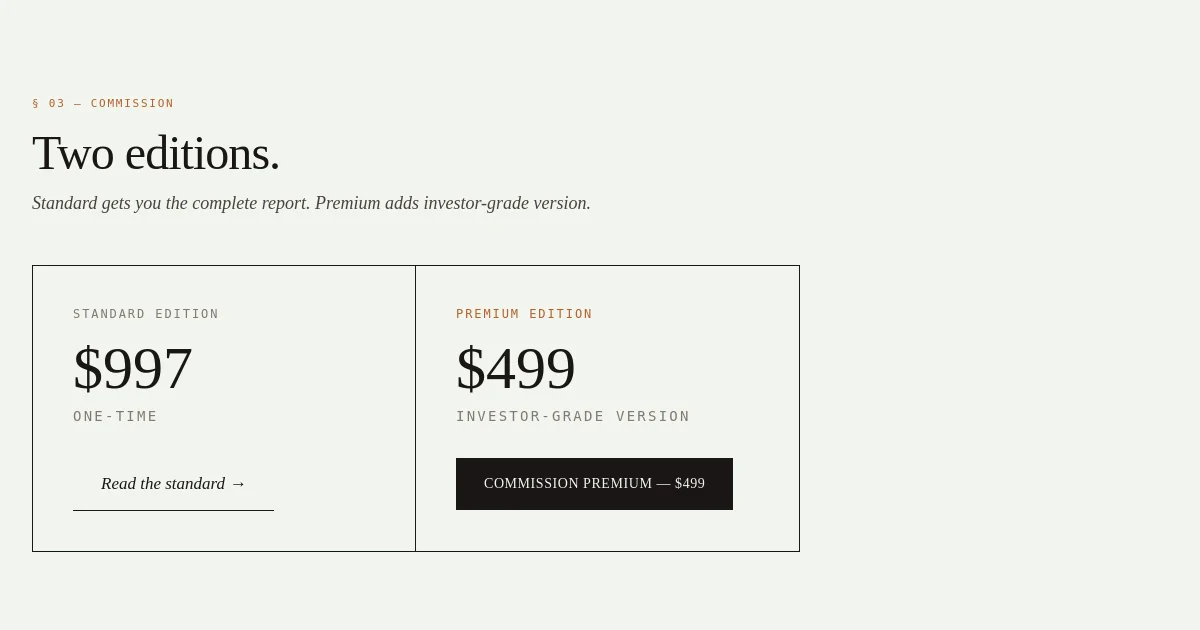Carbonready pricing page