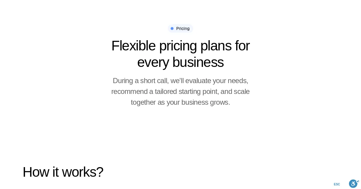 Flowlift AI pricing page