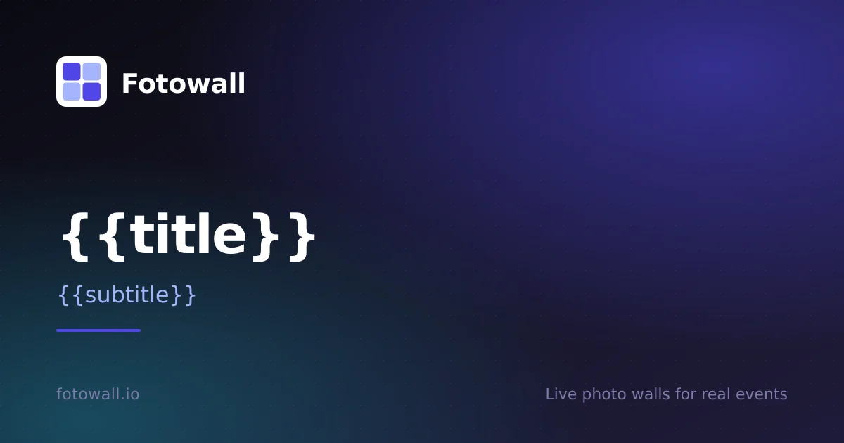 Fotowall header image