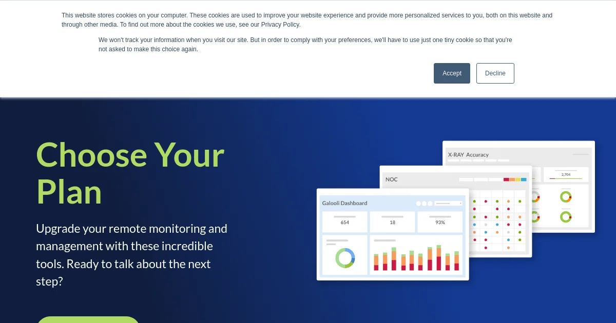 Galooli pricing page