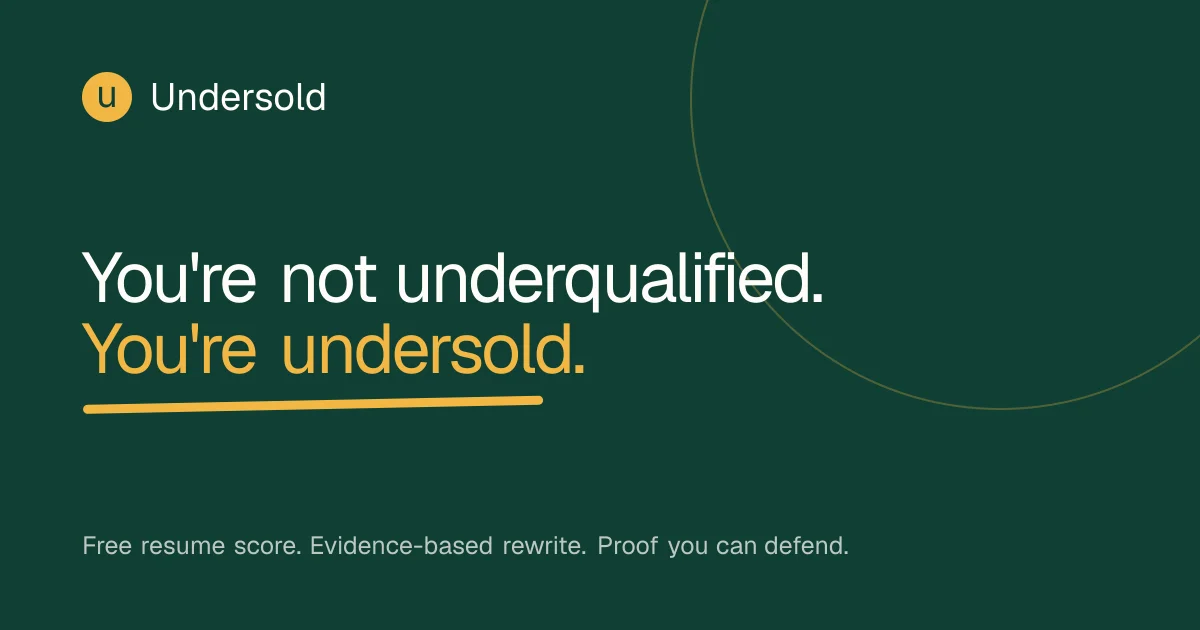 Undersold header image