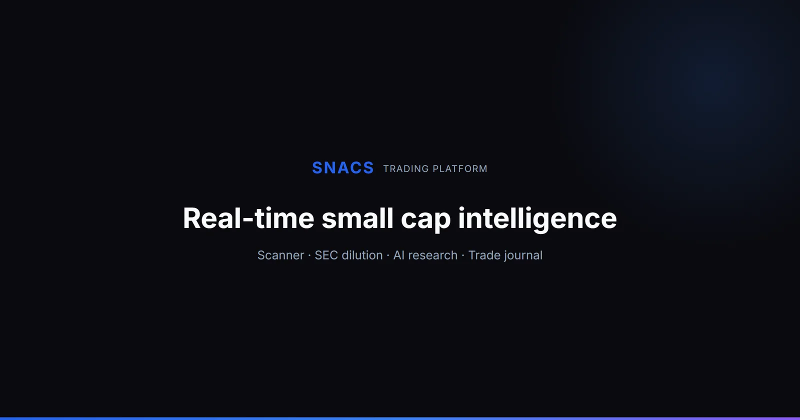 https://SNACS.Trade header image