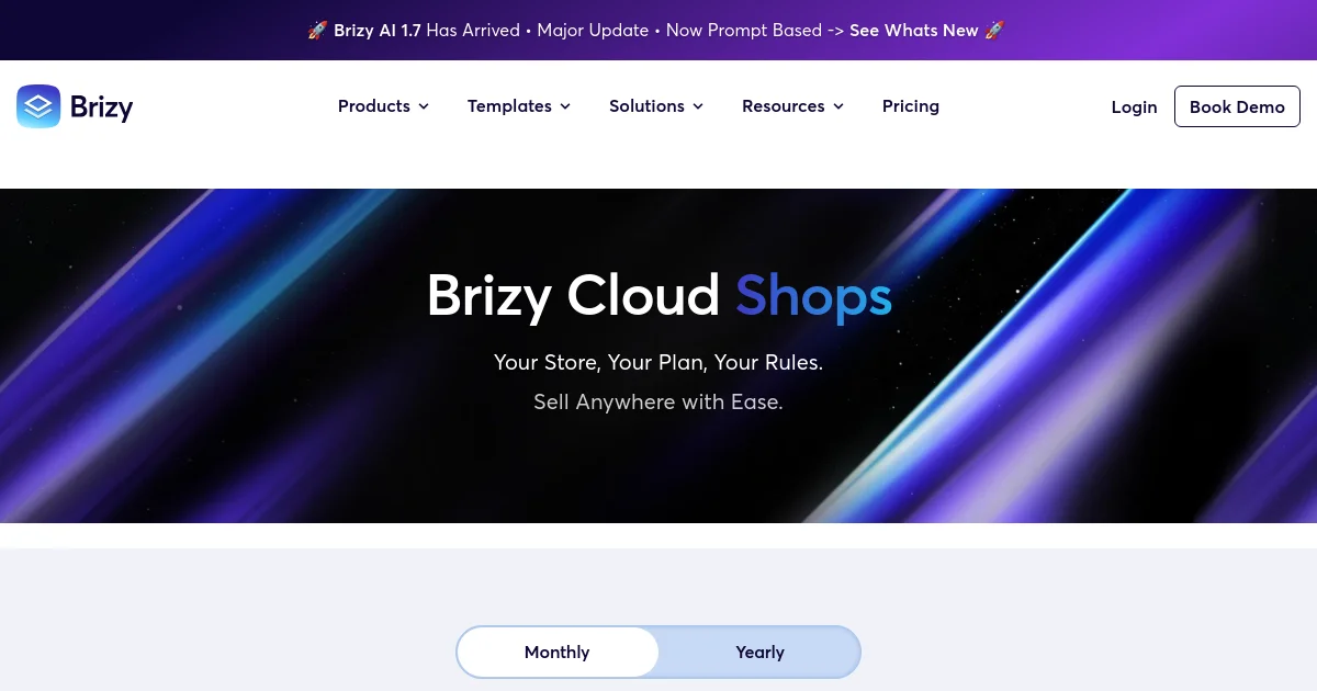 The best website builder for non-techies | Brizy pricing page