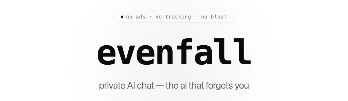 evenfall ai header image