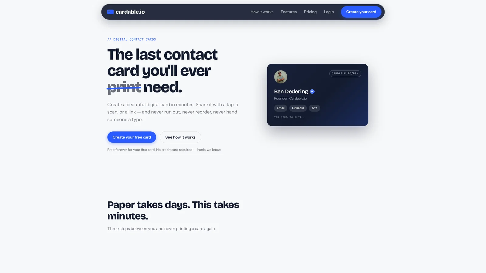 Cardable header image