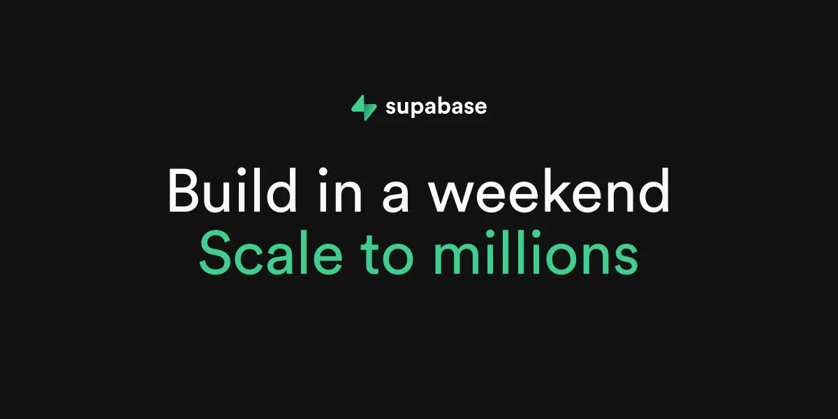 Supabase header image